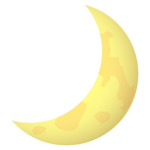 JoyPixels crescent moon emoji image