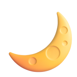 Microsoft Teams crescent moon emoji image