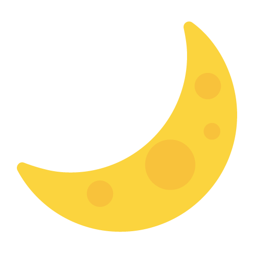 Microsoft crescent moon emoji image