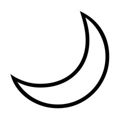 Noto Emoji Font crescent moon emoji image