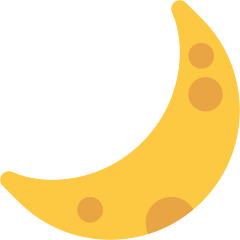 Skype crescent moon emoji image