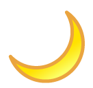 SoftBank crescent moon emoji image