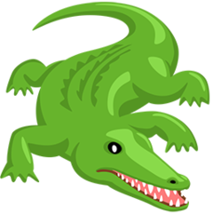 Facebook Messenger crocodile emoji image