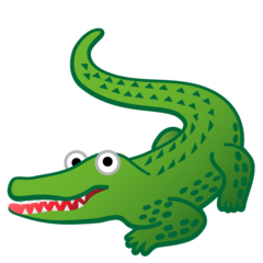 Google crocodile emoji image