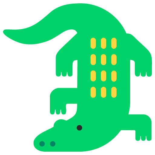 Microsoft crocodile emoji image