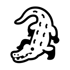 Noto Emoji Font crocodile emoji image