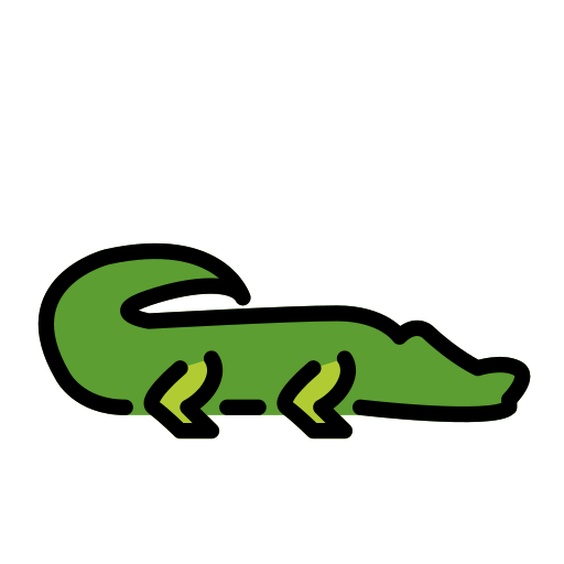 Openmoji crocodile emoji image