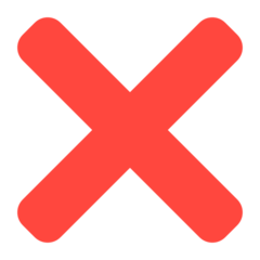 Mozilla cross mark emoji image