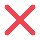 Toss cross mark emoji image