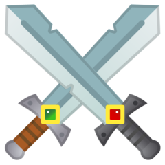Google crossed swords emoji image