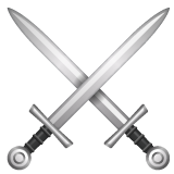 Whatsapp crossed swords emoji image