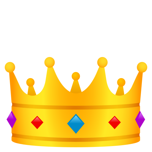 JoyPixels crown emoji image