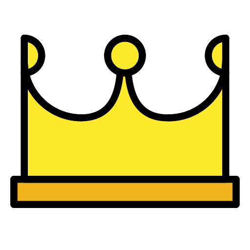 Openmoji crown emoji image