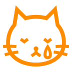 au by KDDI crying cat face emoji image