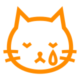 Docomo crying cat face emoji image