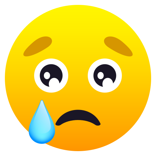 JoyPixels crying face emoji image