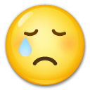 LG crying face emoji image