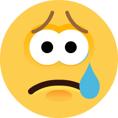 Skype crying face emoji image