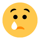 Toss crying face emoji image