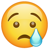 Whatsapp crying face emoji image