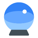 Toss crystal ball emoji image