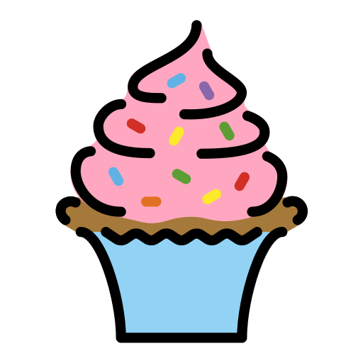 Openmoji Cupcake emoji image