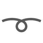 au by KDDI curly loop emoji image