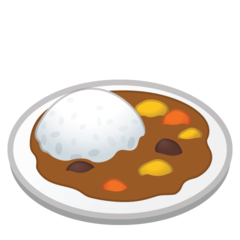 Google curry and rice emoji image