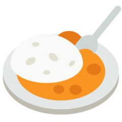 Mozilla curry and rice emoji image