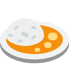 Twitter curry and rice emoji image