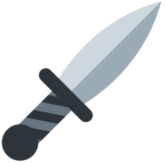 Twitter dagger knife emoji image