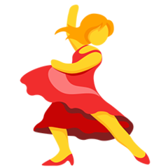 Facebook Messenger dancer emoji image