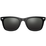 Whatsapp dark sunglasses emoji image