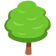 Facebook Messenger deciduous tree emoji image
