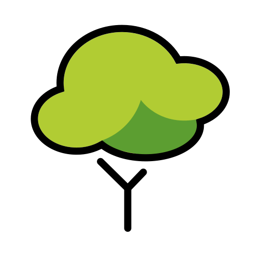 Openmoji deciduous tree emoji image