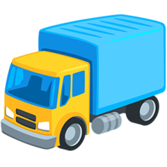 Facebook Messenger delivery truck emoji image