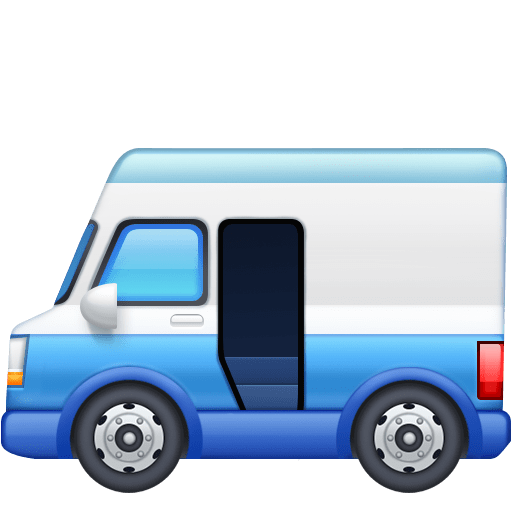 Facebook delivery truck emoji image