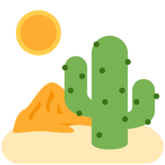 Twitter desert emoji image
