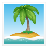 Whatsapp desert island emoji image
