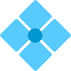 Mozilla diamond shape with a dot inside emoji image