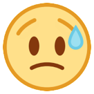 HTC disappointed but relieved face emoji image