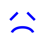 Docomo disappointed face emoji image