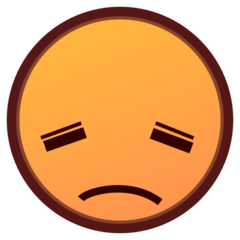 Emojidex disappointed face emoji image