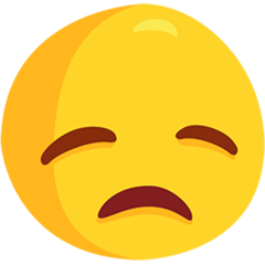 Facebook Messenger disappointed face emoji image