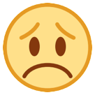 HTC disappointed face emoji image