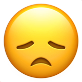 IOS/Apple disappointed face emoji image