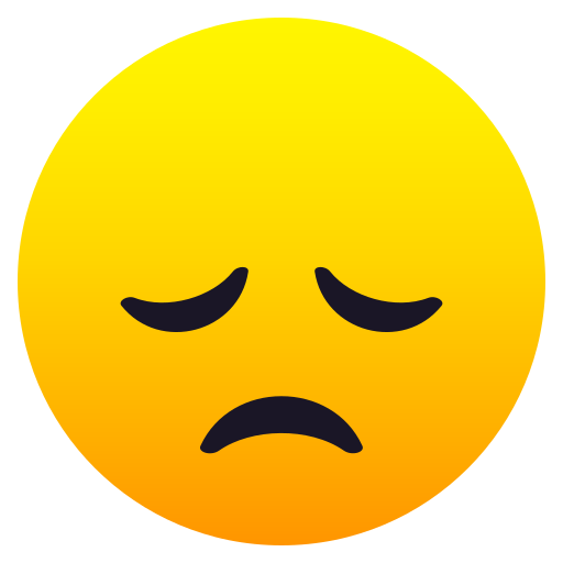 JoyPixels disappointed face emoji image