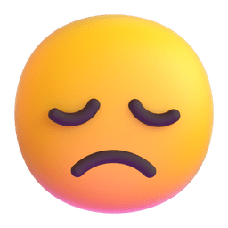 Microsoft Teams disappointed face emoji image