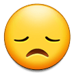 Samsung disappointed face emoji image