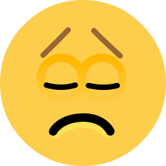 Skype disappointed face emoji image